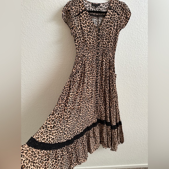 IZABEL LONDON
Multi Beige Leopard Print Maxi Dress | size Small - Picture 12 of 13